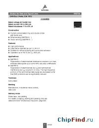 Datasheet B82799C0104N001 manufacturer EPCOS